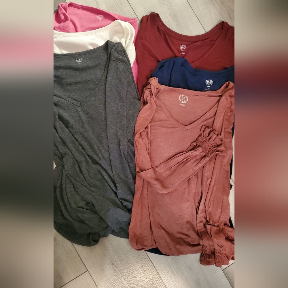 Bundle of long sleeve shirts